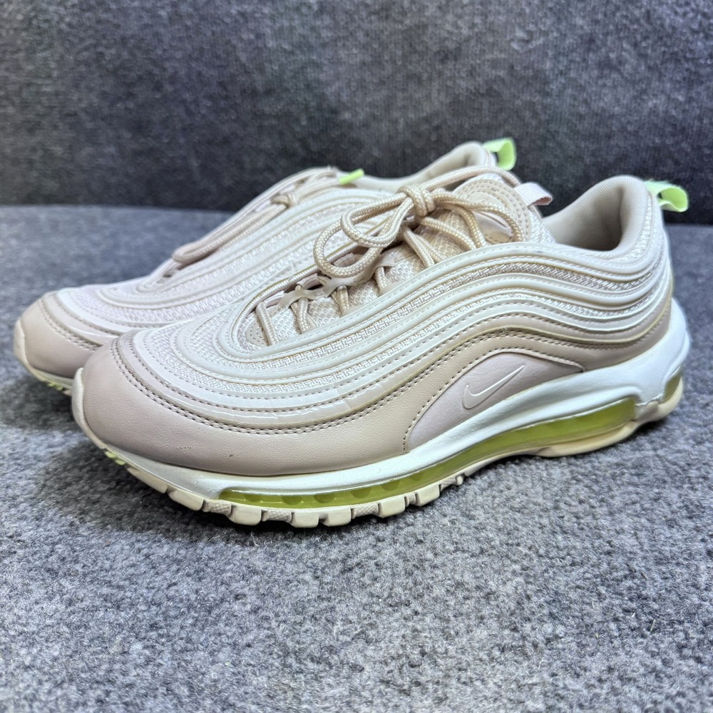 Nike Sneakers Women 9 Air Max 97 Barely Rose Fossil CI7388-600 EUC